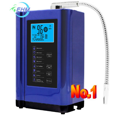 Alkaline Water Ionizer Hydrogen Water Machine with 3.8 Inch LCD Screen 2000W Power and 2.0L/min Flow Rate