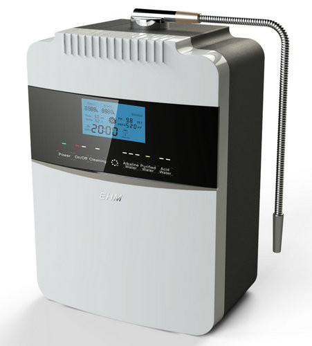 AC220V 60Hz ionizador de água portátil painel de toque acrílico máquina de água alcalina